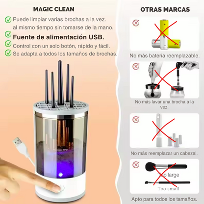 Limpiador de brochas de maquillaje MagicClean.